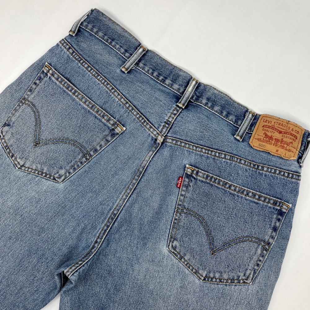 Levi's 550 Relaxed Fit Jeans Blue 36x30 Vintage 90s Streetwear Medium Wash Denim